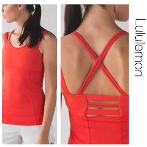 Lululemon Poppy Red/Orange Happy Strappy Tank 6